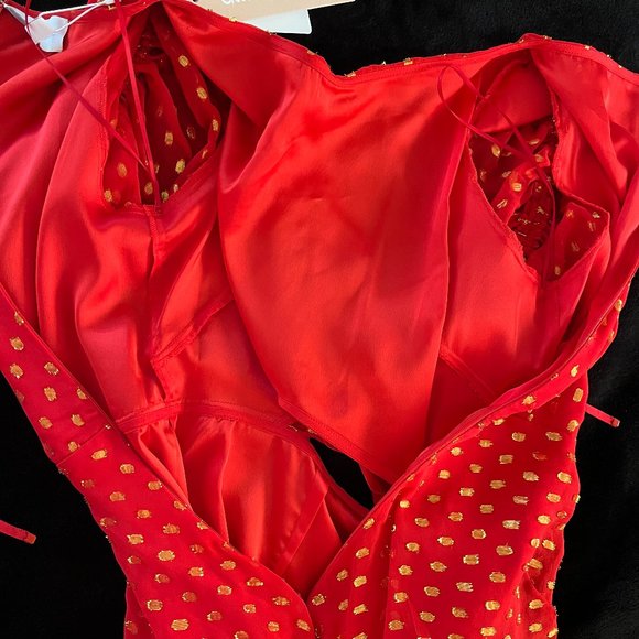 Alice McCall - I Feel It Coming Red Midi Dress NWT - Size 8 US / 12 AU / 40 EU - Picture 9 of 16